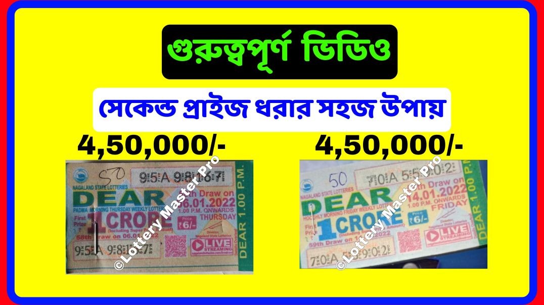 সেকেন্ড প্রাইজ ধরার কৌশল শিখুন